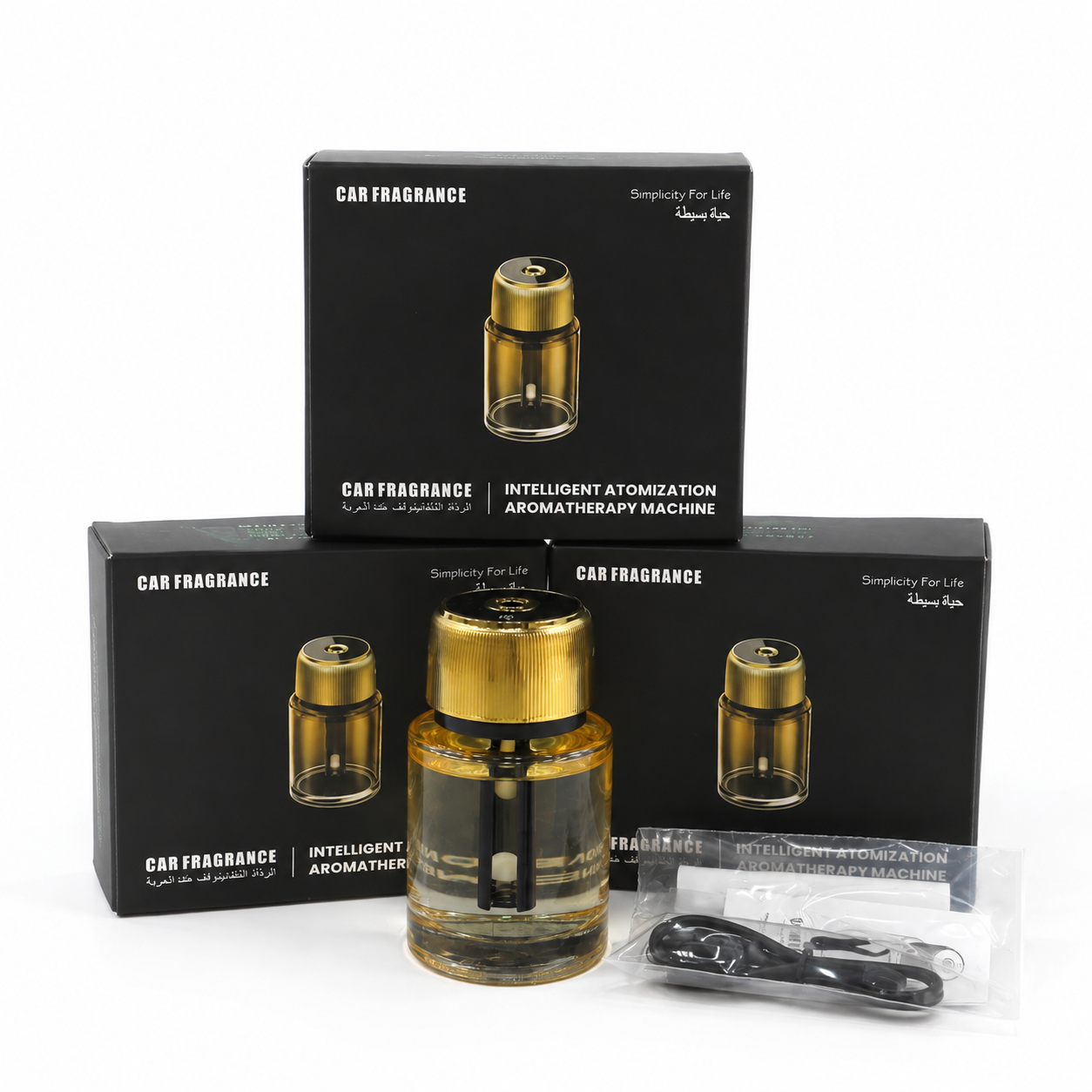 بخور لیزری کارفرگرنس طلایی 160 میل CAR FRAGRANCE اورجینال